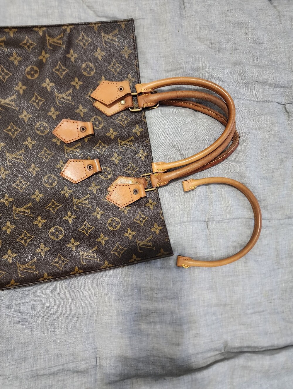 Authentic Louis Vuitton Sac Plat (Replacement Handles Included) - Picture 11 of 12